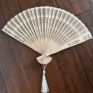 37 Folding Fans Sandalwood Fans Favors with Tassels